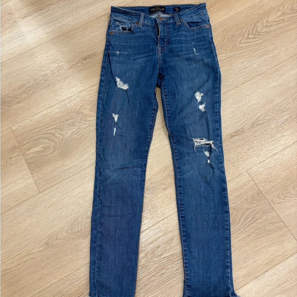 Lucky Brand Women's Dark Blue Skinny Jeans
